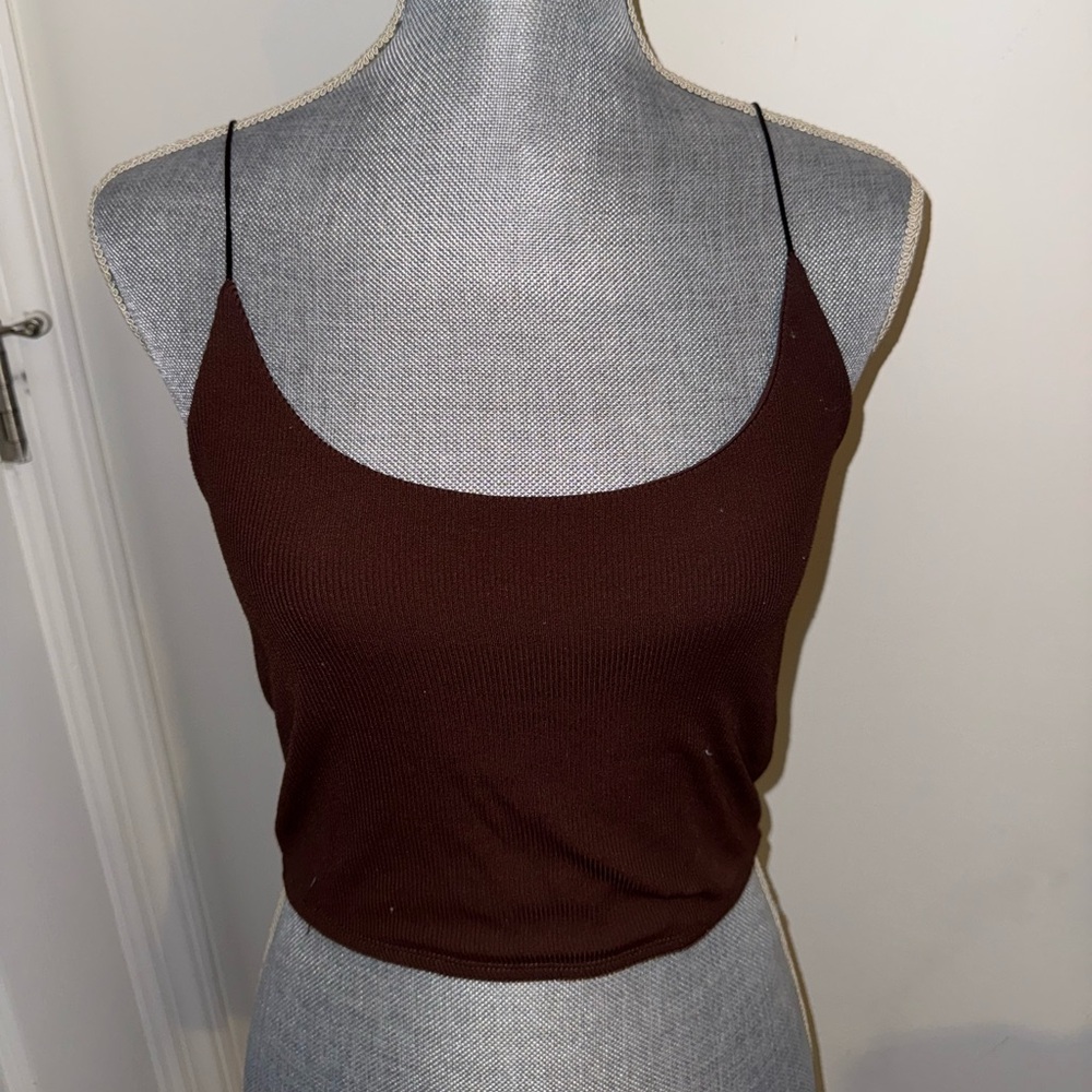Zara Brown Strappy Tank